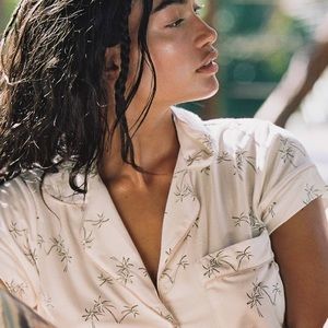 Eberjey Gisele Palm Tree Short Set